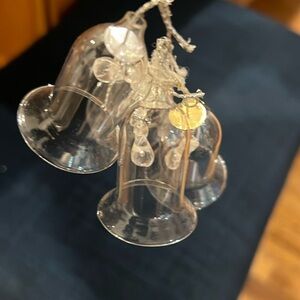 Vintage glass bell ornament